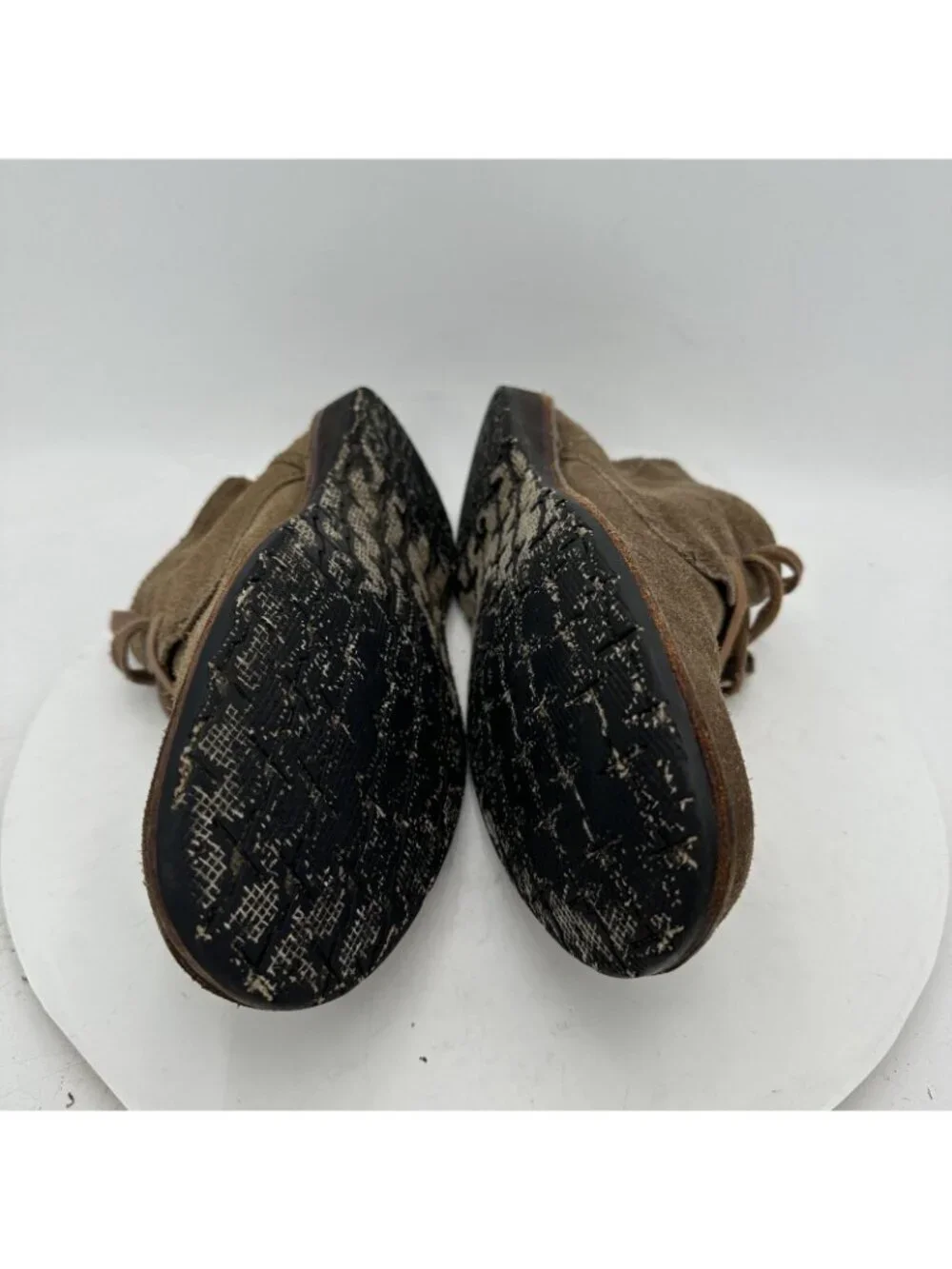 John Varvatos Men Size 8.5M Brown Suede Ankle Lace Up Chukka Boot